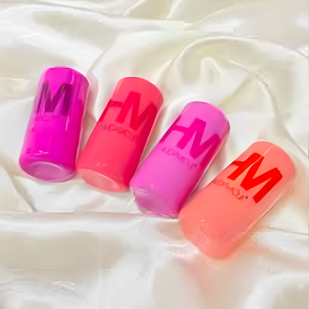 HUDAMOJI – 4-Piece Jelly Tint Set | Cooling Water Tint for Lips & Cheeks