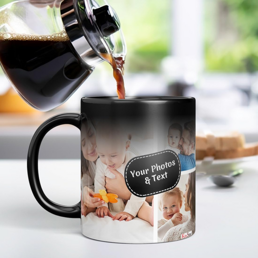 Custom Magic Mug – Personalized Color Changing Mug with Photo, Logo & Text | Heat Sensitive Magic Cup